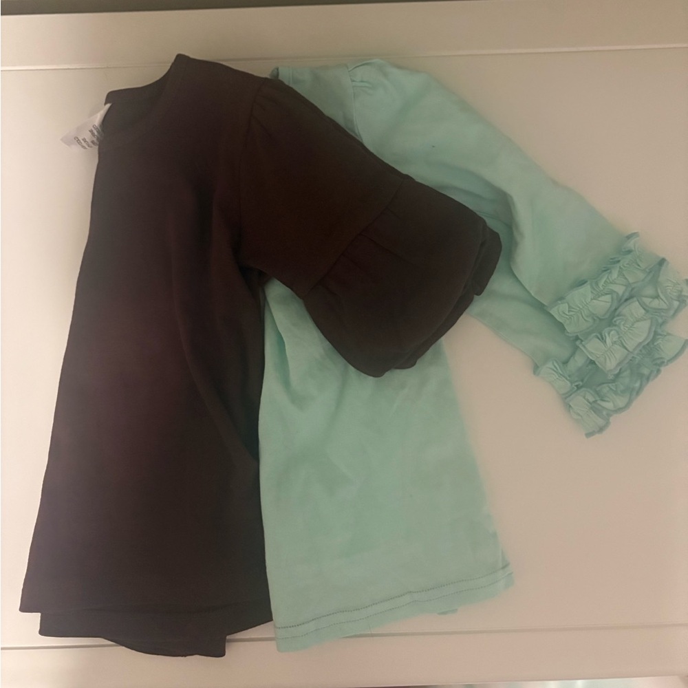 2 100% cotton toddler shirts